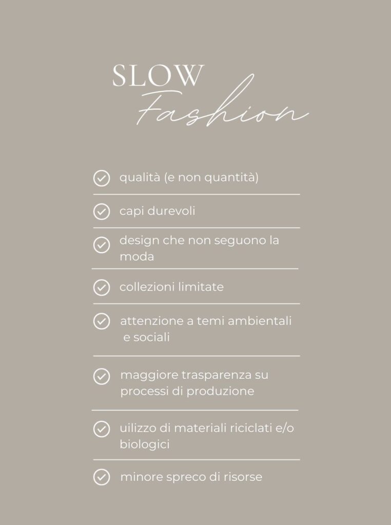 I vantaggi della Slow Fashion